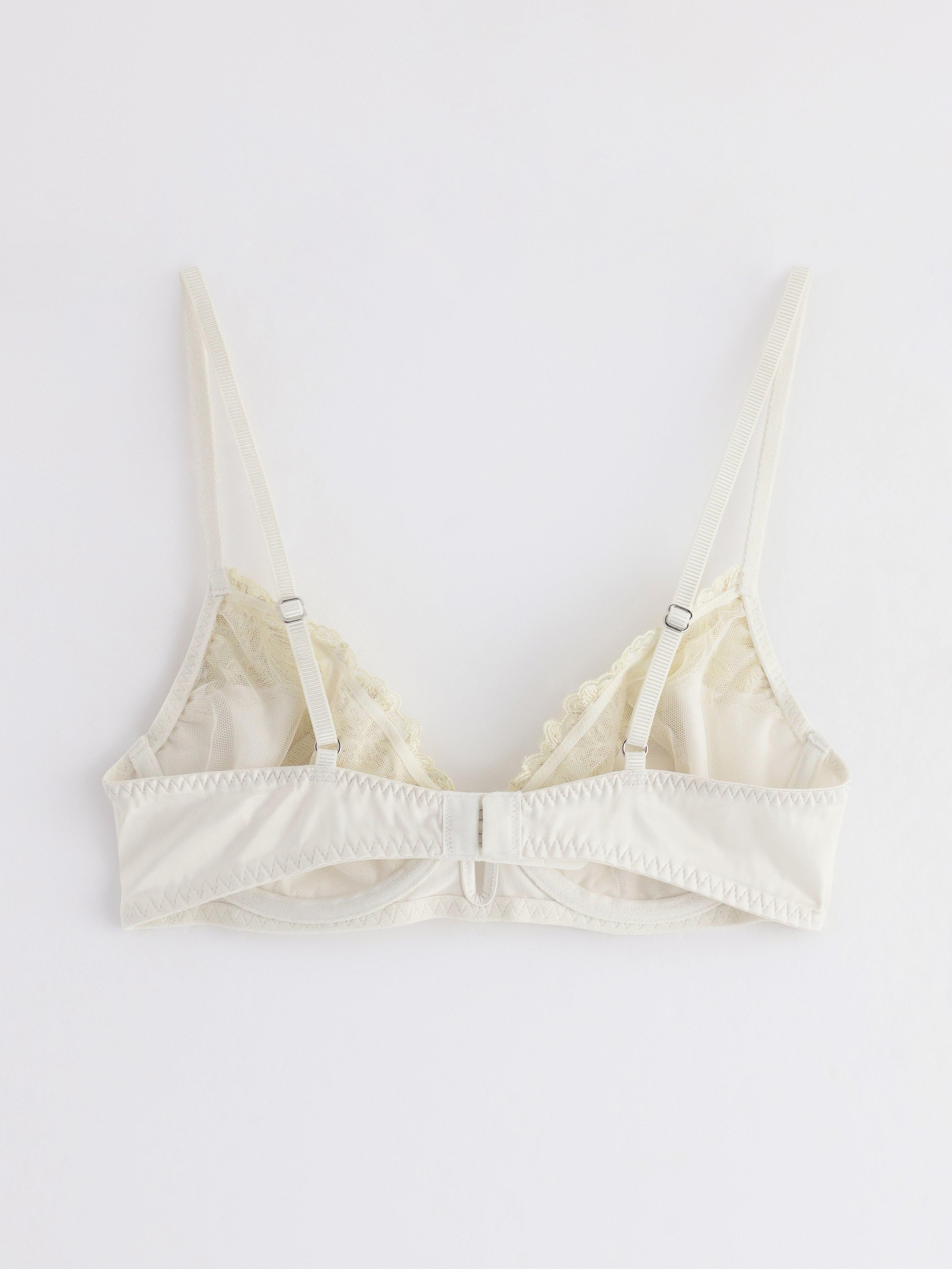 ella m – sujetador con aros sin relleno, blanco claro