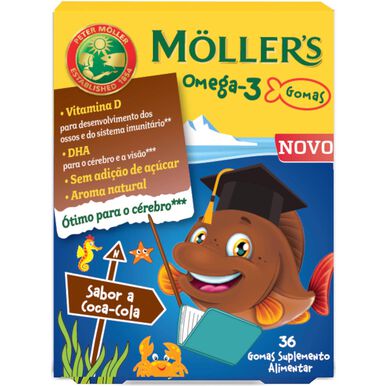 Möller's Lisäravinne Omega 3 -karkit Coca Cola Kids 36 karkkia 36 karkkia