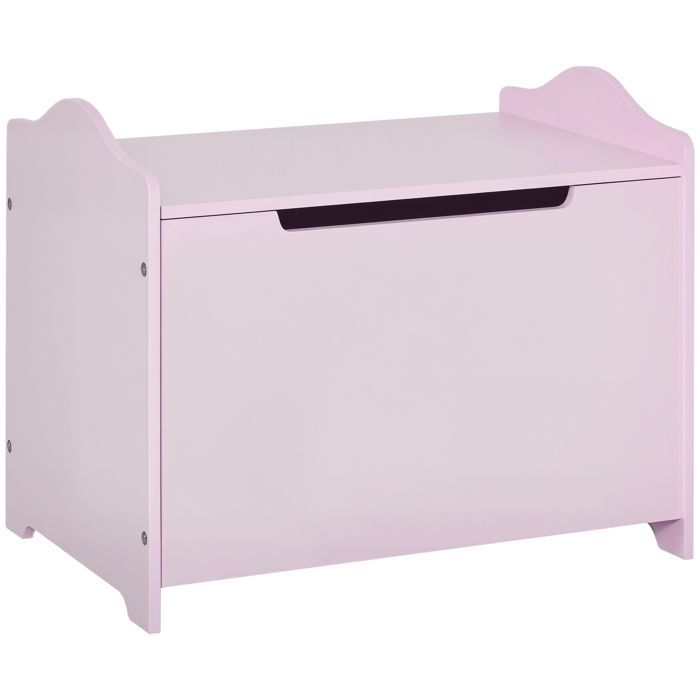 Coffres à jouets - HOMCOM - boîte à jouets malle rangement enfant vérin pneumatique - MDF - 60x40x48cm - rose
