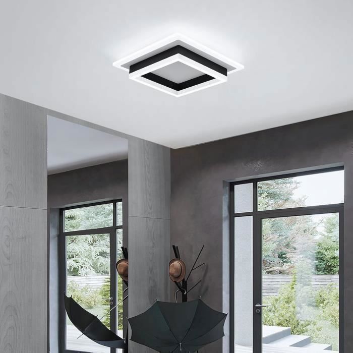 Dorlink Plafonnier LED Moderne - 24W 2400 Lumen - Blanc froid 6500K - Acrylique Métal - Pour Chambre, Couloir