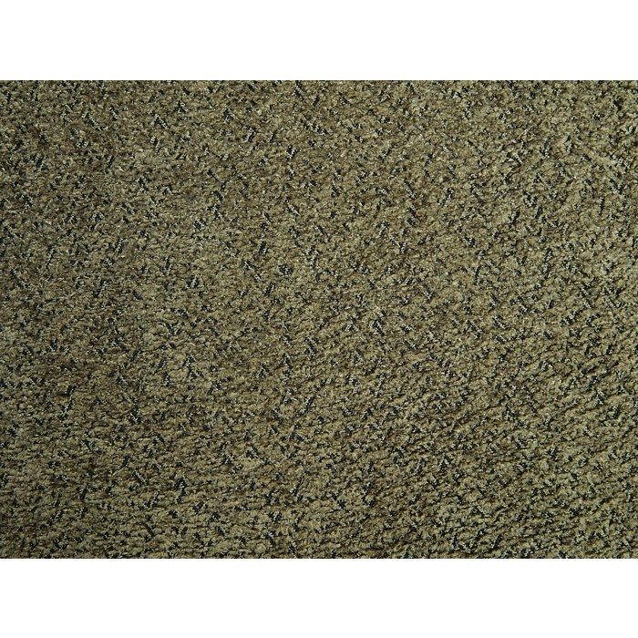 Sedia con braccioli in tessuto bouclé e legno di caucciù nero - Khaki - LIVELIA