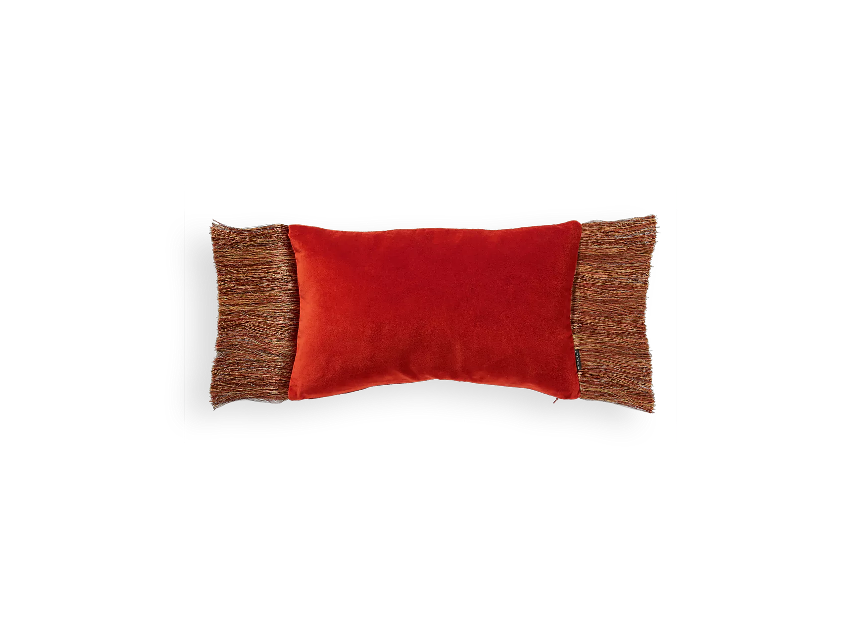 Funda de cojín de terciopelo de algodón Vellore 50x30cm Naranja cálido