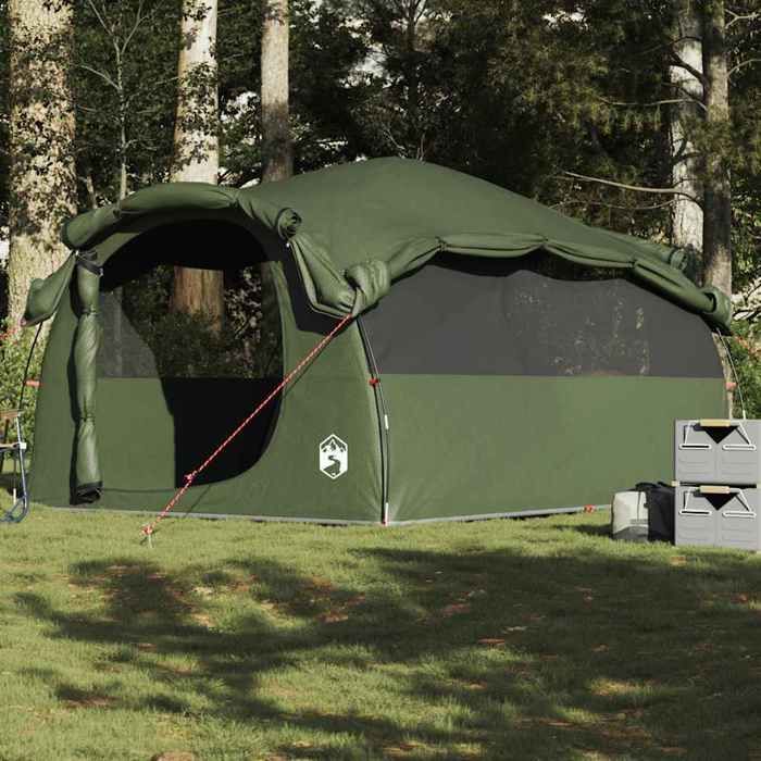 vidaXL 6-Person Tunnel Family Tent, Olive Green, Waterproof, Tent, Garden Tent, Outdoor Shelter, Camping Tent, 4009575
