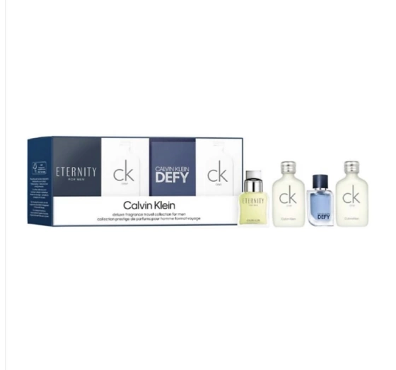 Calvin Klein woda toaletowa Eternity for Men 10 ml   CK One 2 x 5 ml   Defy 5 ml