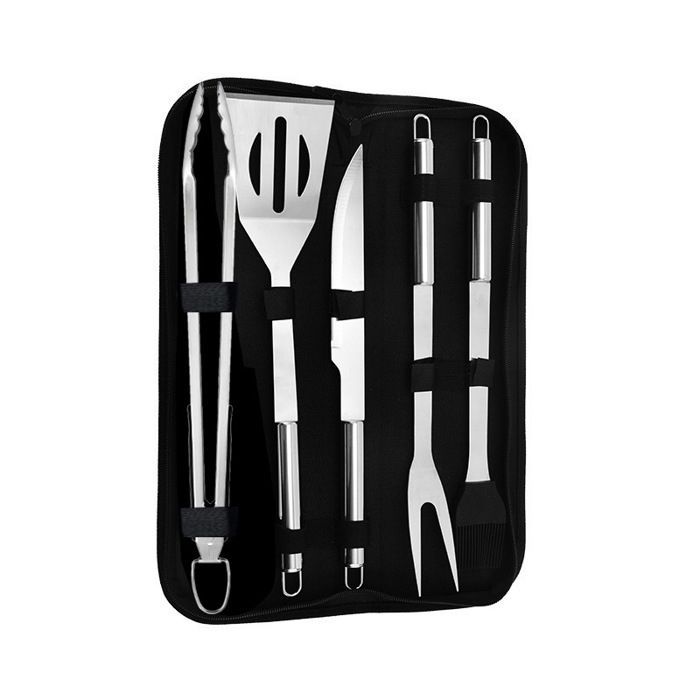 Barbecue tools, barbecue accessories, barbecue sets, barbecue utensils, camping tableware, 5 items
