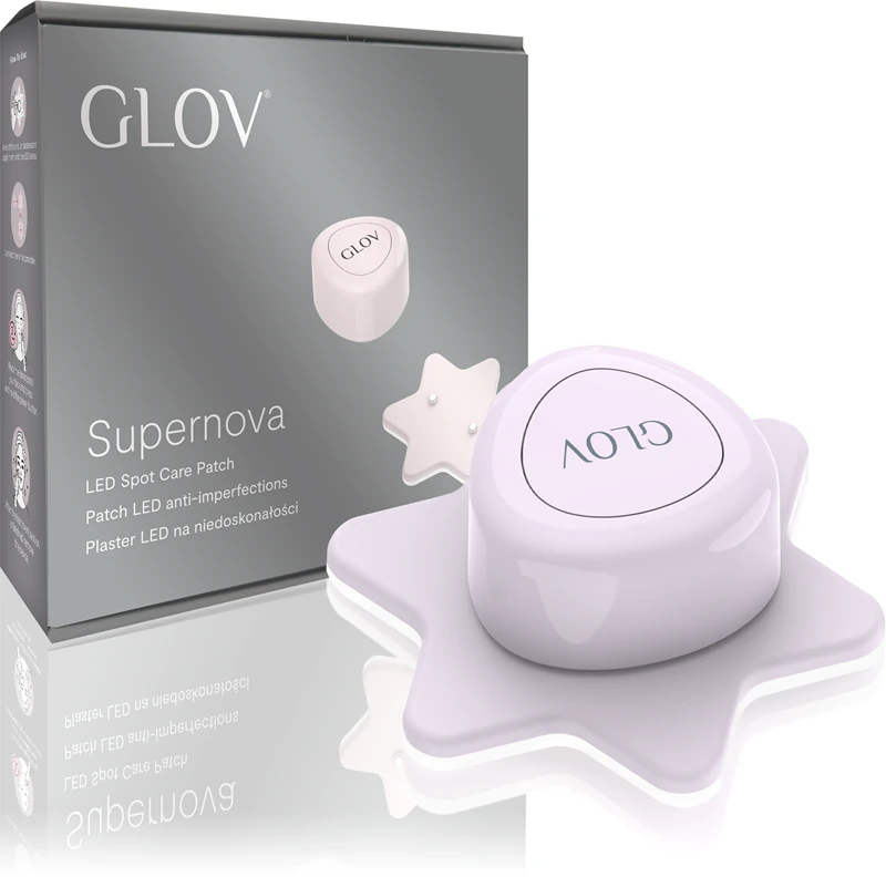 GLOV Supernova Akne-Punktbehandlungspflaster mit LED-Heilmaske
