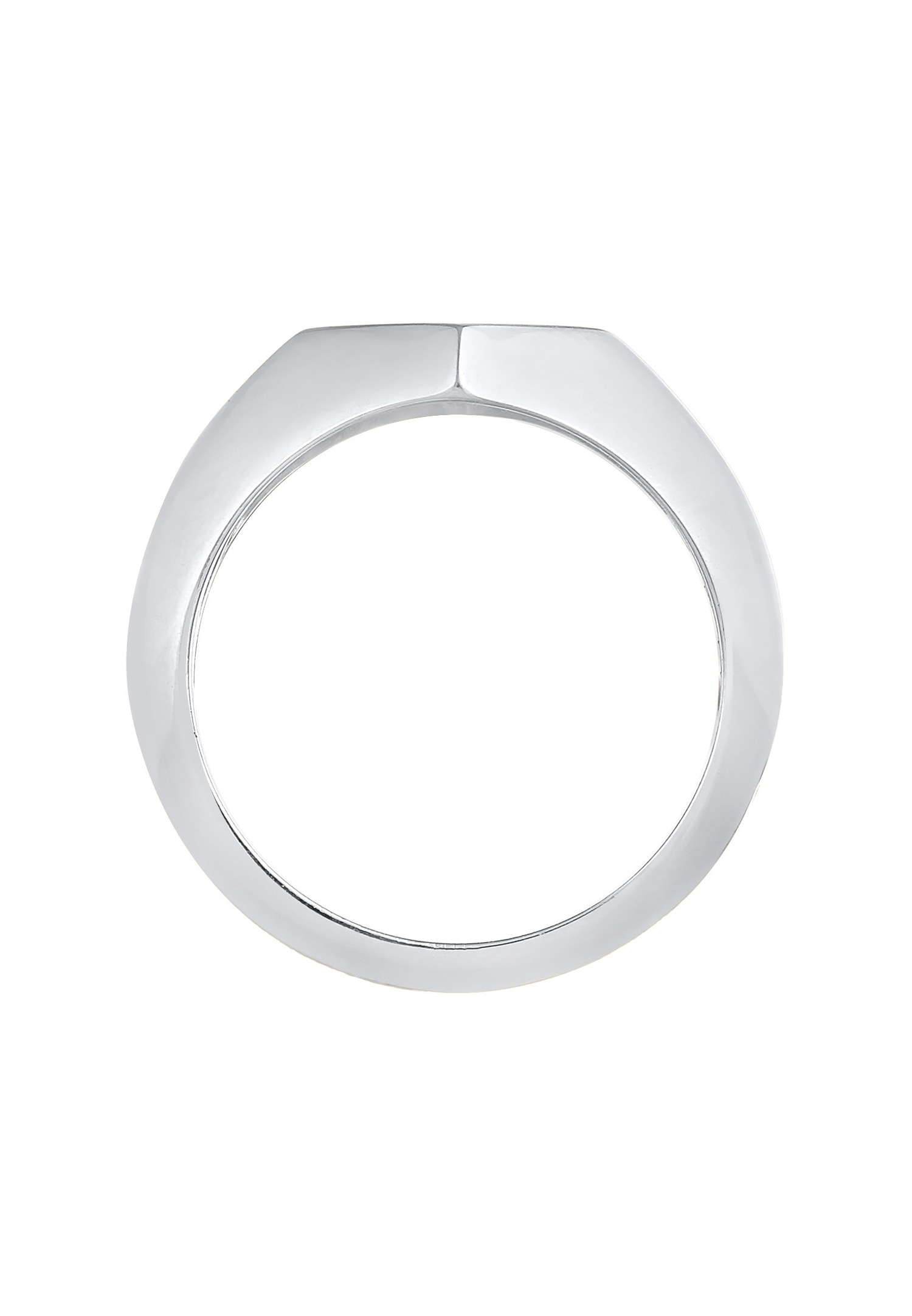 Elli PREMIUM Bague Signet pour femme - Rhombus Geo Look Blogger Trend en argent sterling 925