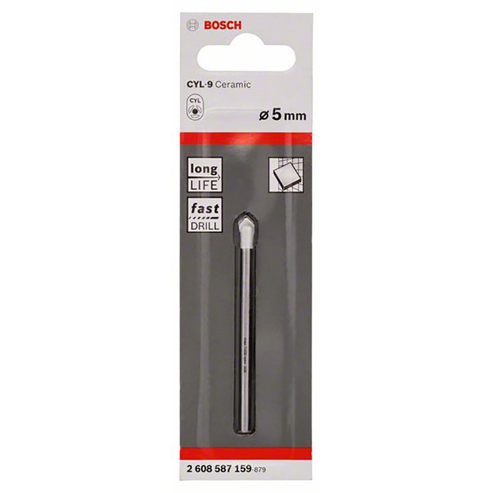 BOSCH TCT-Bohrer für Glas und Fliesen 5,0 x 70 mm - ZYL-9 KERAMIK