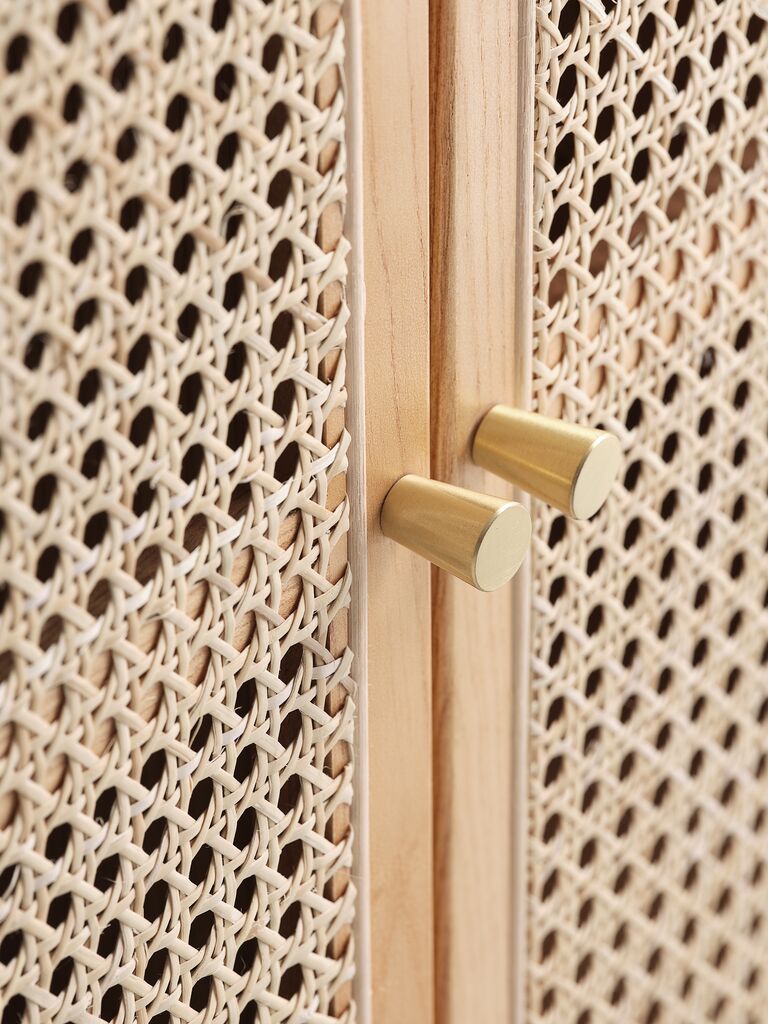 SALTVIG Komoda SALTVIG so zásuvkami, 3 dvierka, jaseň