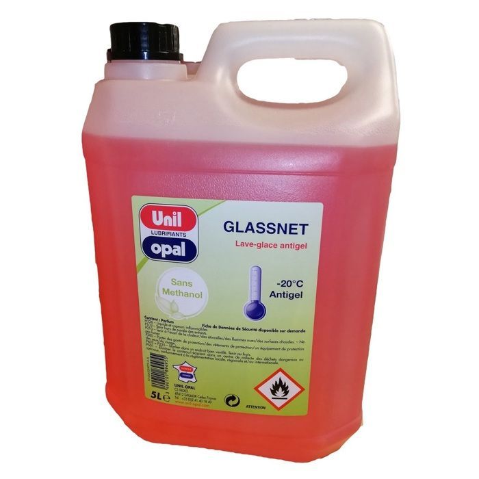 Antifreeze windshield washer fluid, 5L container - UNIL OPAL - GLASSNET