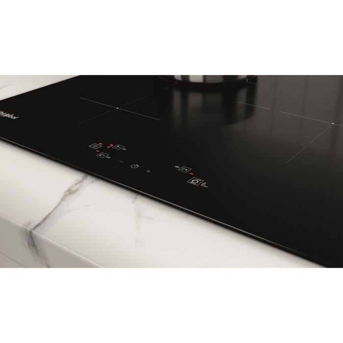 Table de cuisson à induction - WHIRLPOOL - WSQ1160NE - 3 feux - 60 cm - Noir