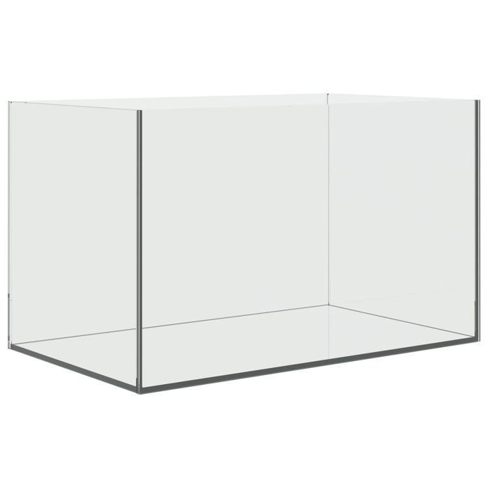Aquarium en verre rectangulaire - vidaXL - Blanc - 50x30x30 cm - Verre robuste - Bords lisses