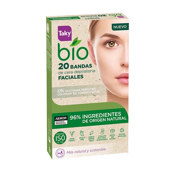 Benzi de ceară facială bio | 20 de bucăți