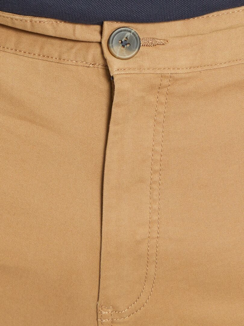 Nauwe chino broek maat L34 - bruin