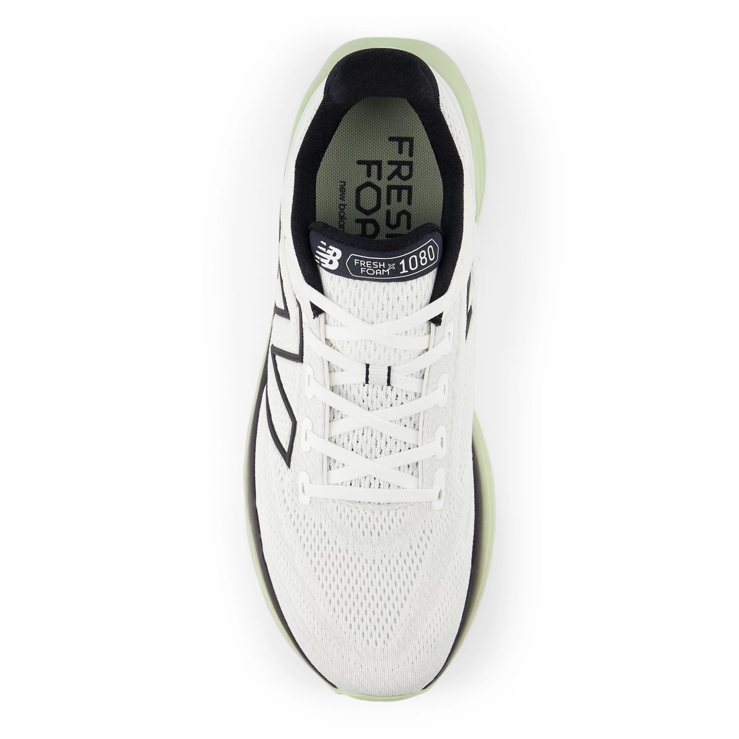 Fresh Foam X 1080v13 White con lichen green