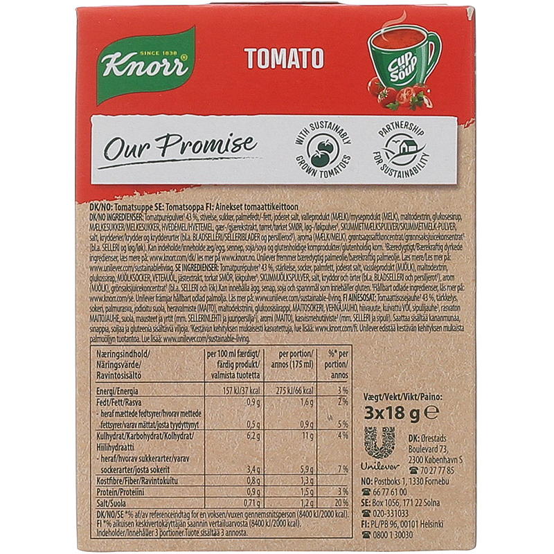 Knorr Kop suppe 3-pak Tomat Knorr