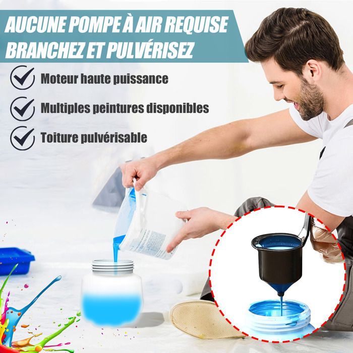 Makita 18V cordless paint sprayer, mini paint sprayer with 1000ml reservoir for walls and ceilings
