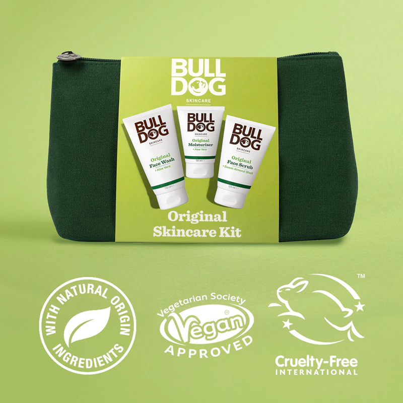 Kit de cuidados faciais Bulldog Original, conjunto para presente.