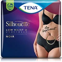 TENA Tena Silhouette Noir M 10 Stück saugfähige Slips schwarz