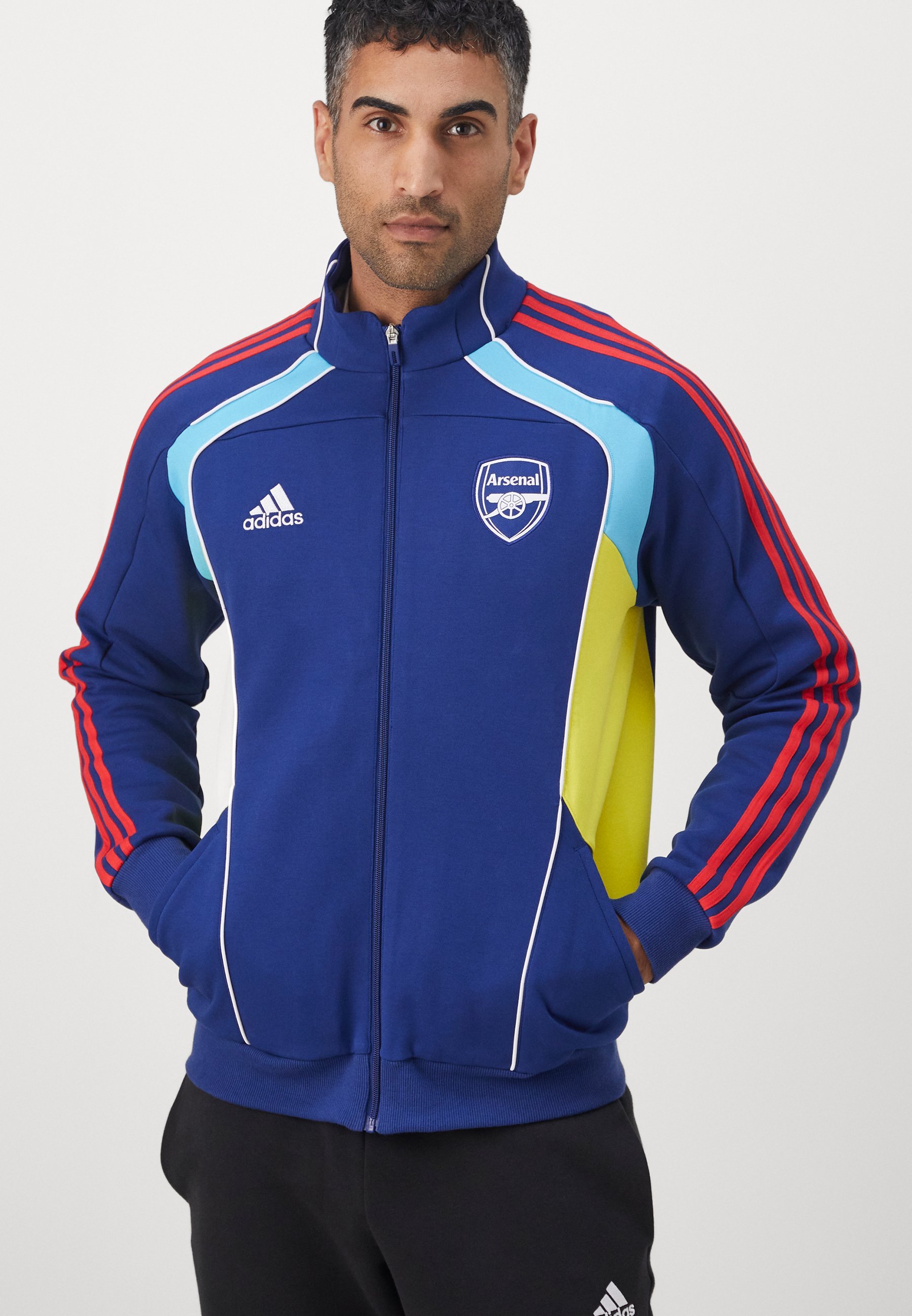 adidas Performance ARSENAL FC URBAN PURIST DOUBLEKNIT TRACK TOP - Clubkleding - victory blue/bright yellow/bright cyan