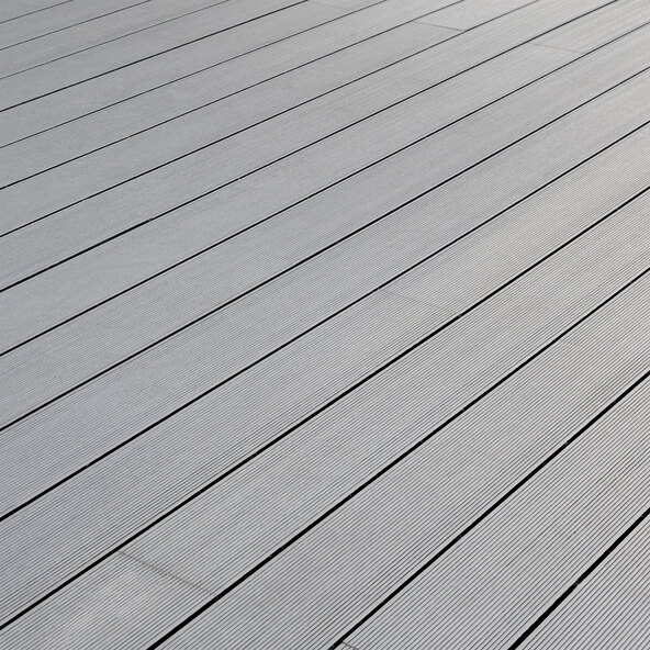 WPC decking boards SAMANA, light grey, 20m²