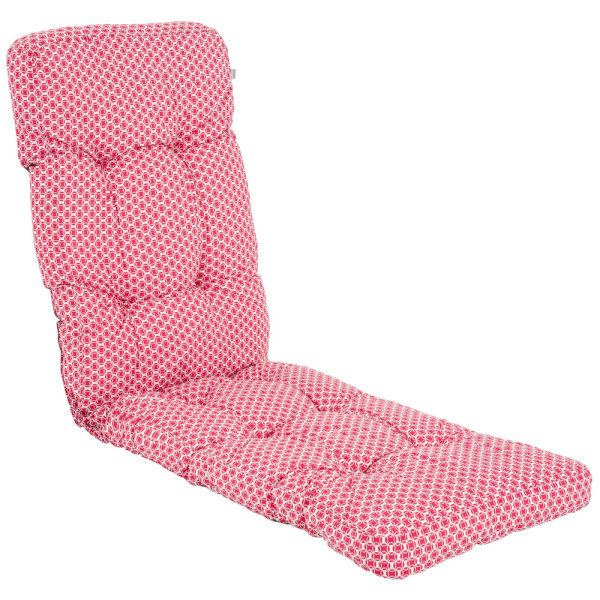 Poduszka na fotel Cordoba Plus 8/10 cm biała / różowa PATIO
