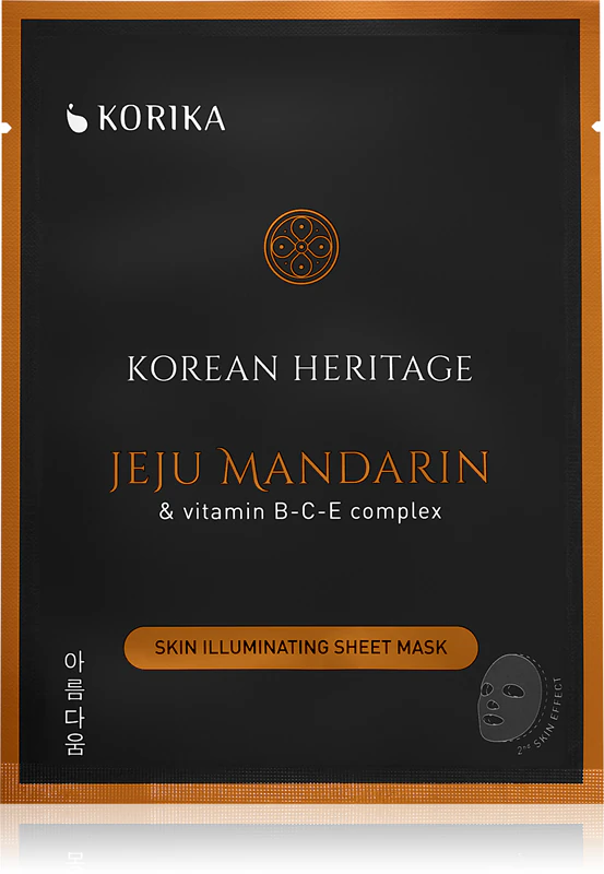 KORIKA Korean Heritage Set mit 5 hautaufhellenden Gesichtsmasken