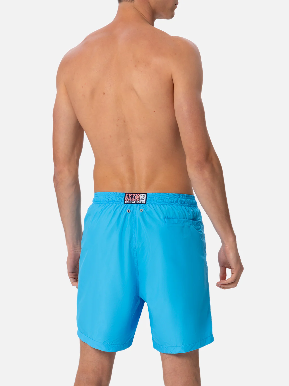 Costume da bagno da uomo in tessuto leggero azzurro acqua Lighting Pan