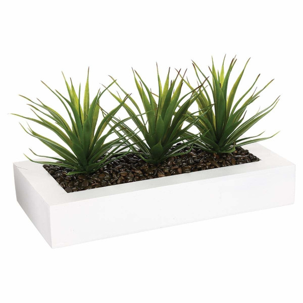 Sztuczne kwiaty w doniczce, aloes