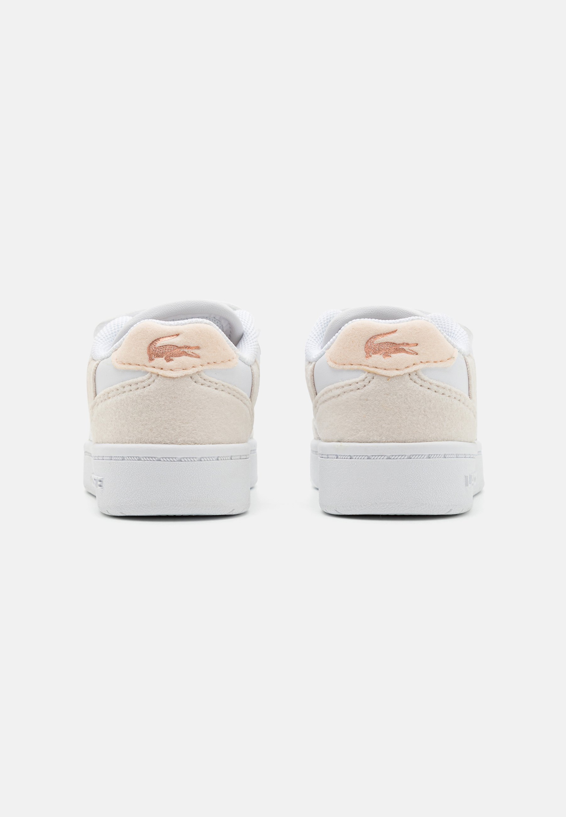 Lacoste T-CLIP SET INFANT COURT UNISEX - Baby shoes - white/light pink