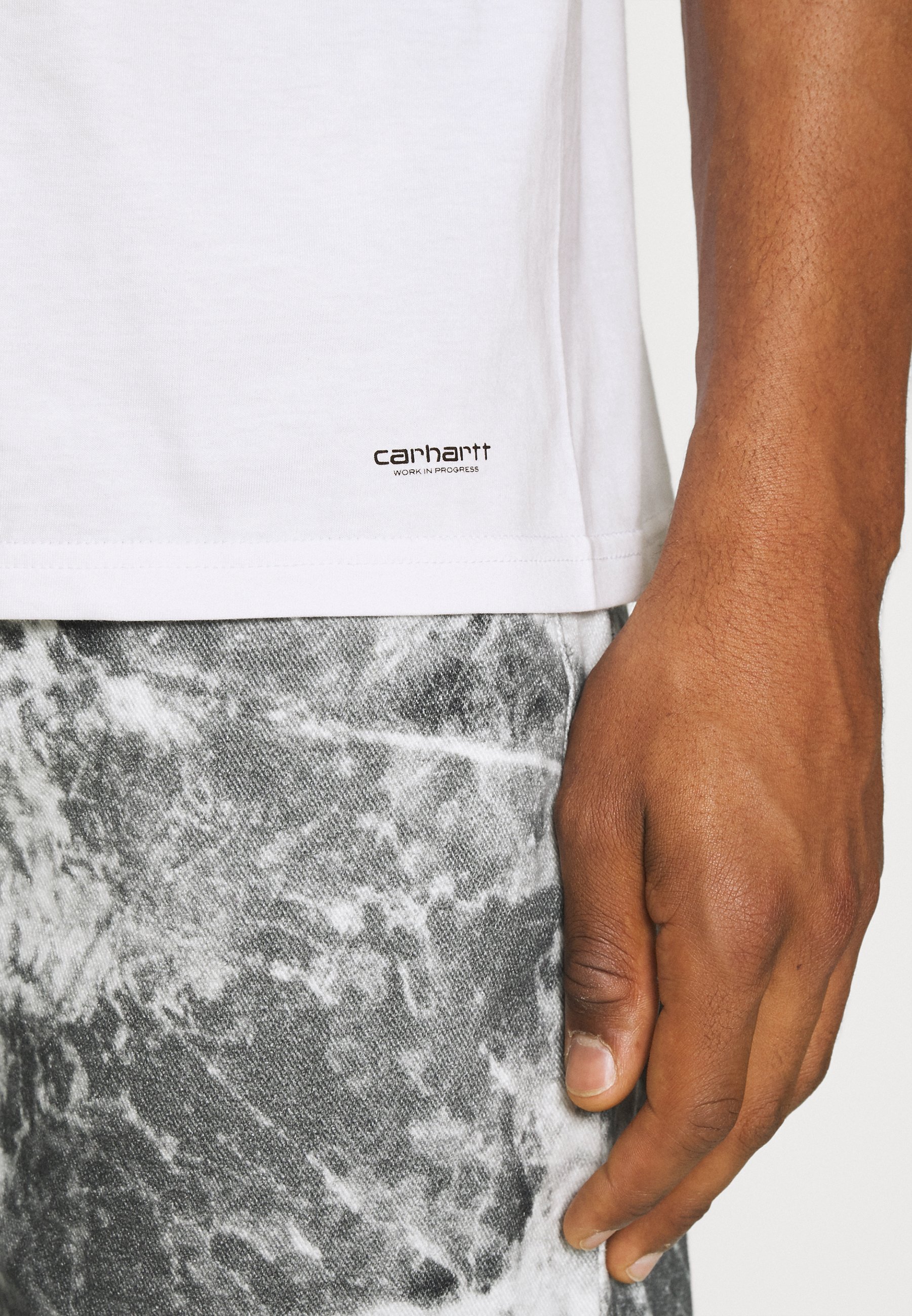 Carhartt WIP STANDARD CREW NECK UNISEX 2 PACK - Podkoszulek - biały