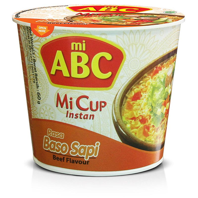 Nouilles ABC 60 g de bœuf