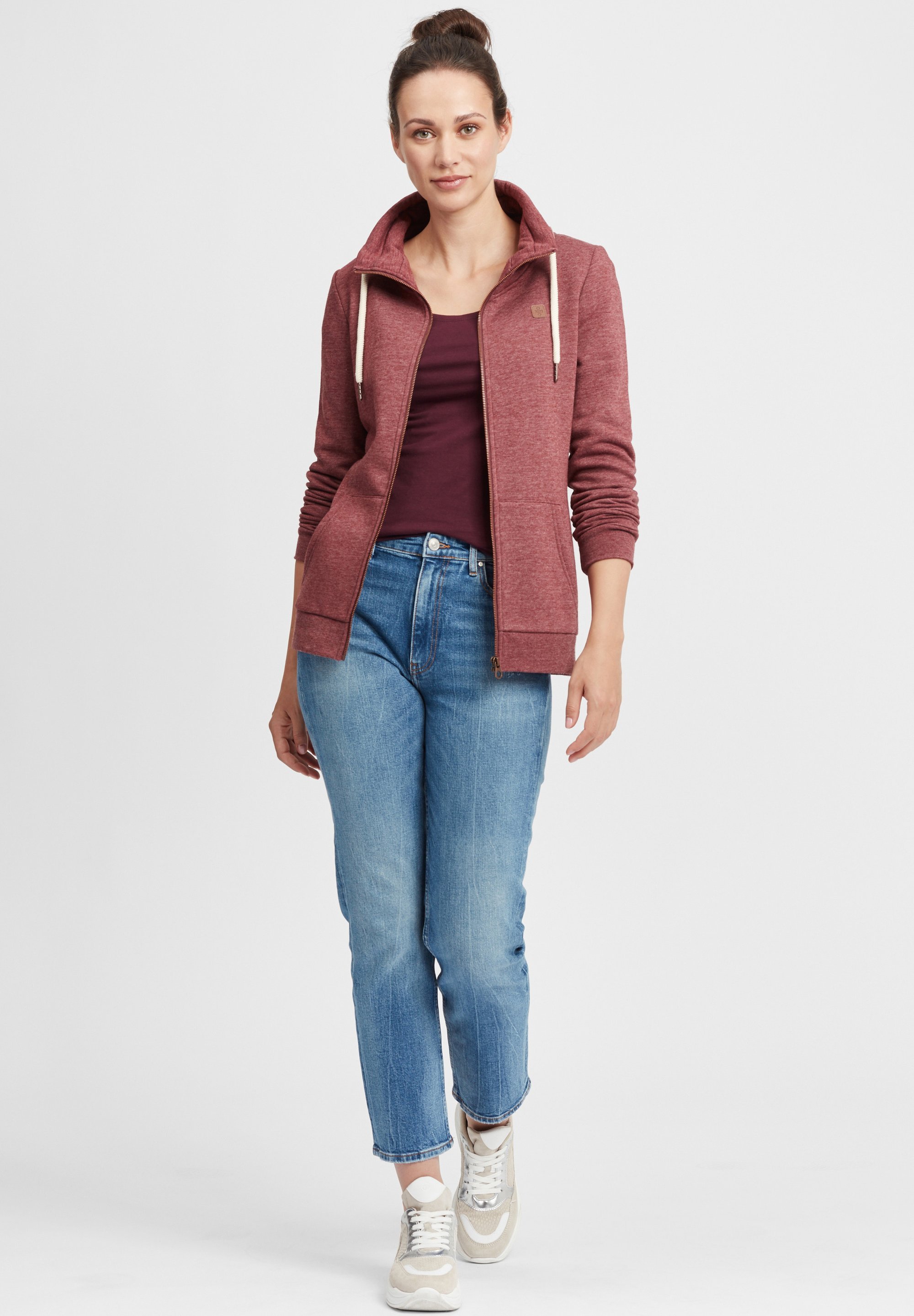 Oxmo OXVICKY - Felpa con zip - vino r mel