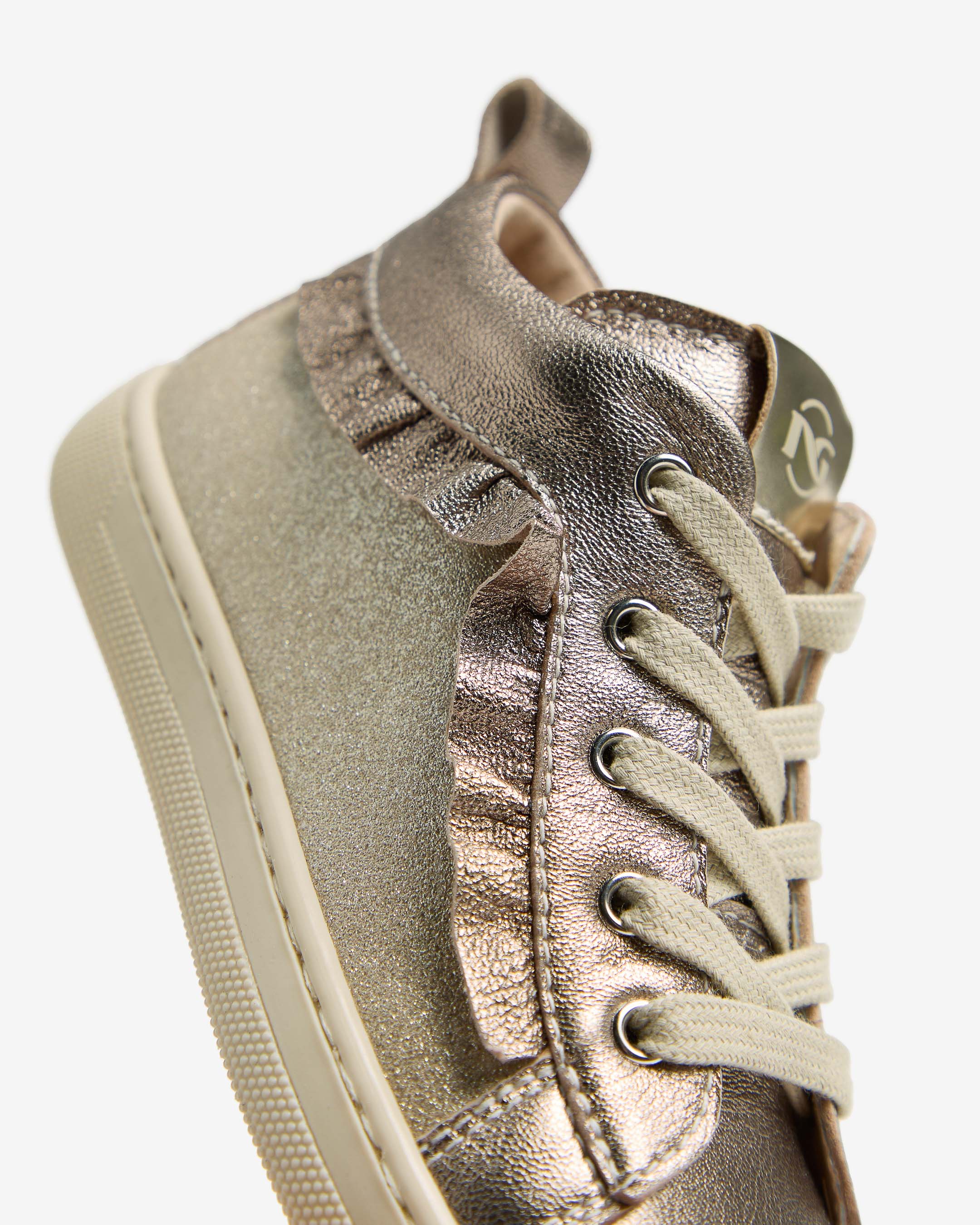 Junior-Sneaker für Mädchen aus Leder und Funktionsmaterial