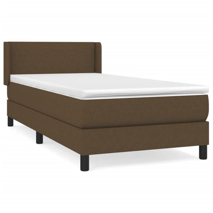 Lattenbodem met matras - Donkerbruin - 80x200 cm - Maximale ontspanning - Eenpersoons