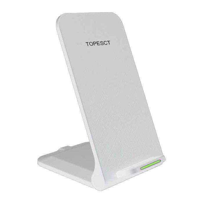 Cargador inalámbrico, 15W con certificación Qi, TOPESCT, para iPhone 16/15/14/13/12/11/XR/X/8, Samsung Galaxy S24/S23/S22/S21/S20