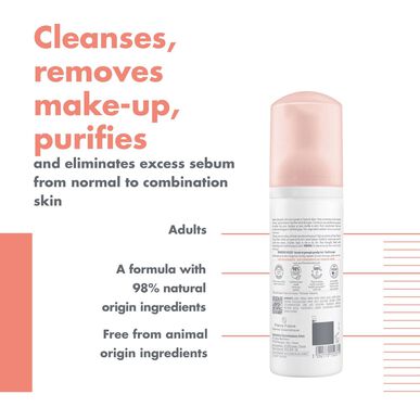 „Avène“ valomosios putos veidui ir akims, makiažo valiklis jautriai odai, 150 ml