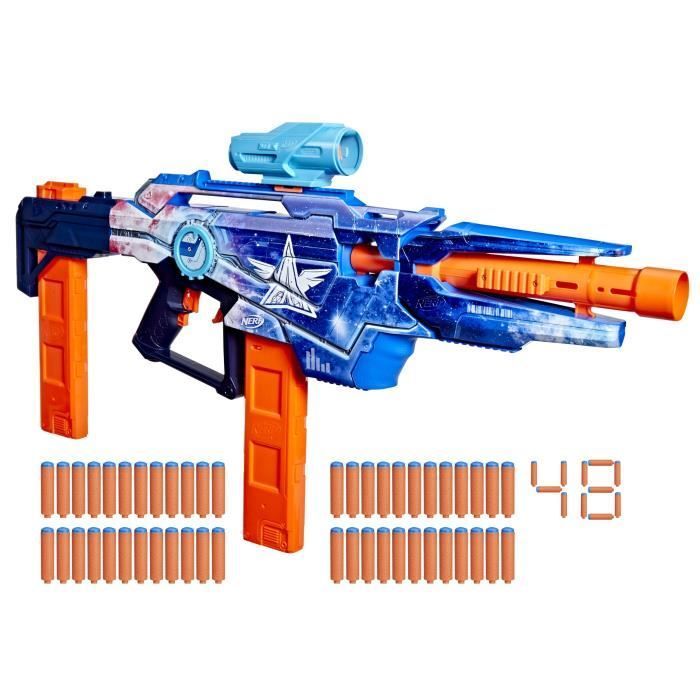 Nerf Loadout Galactic Commander, blaster motorizzato a dardi in schiuma, 3 accessori e 48 dardi Nerf N1, età 8+