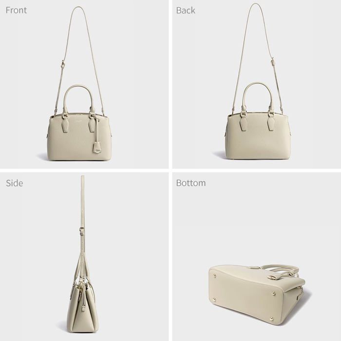 David Jones - Elegante borsa a mano da donna in ecopelle - Beige