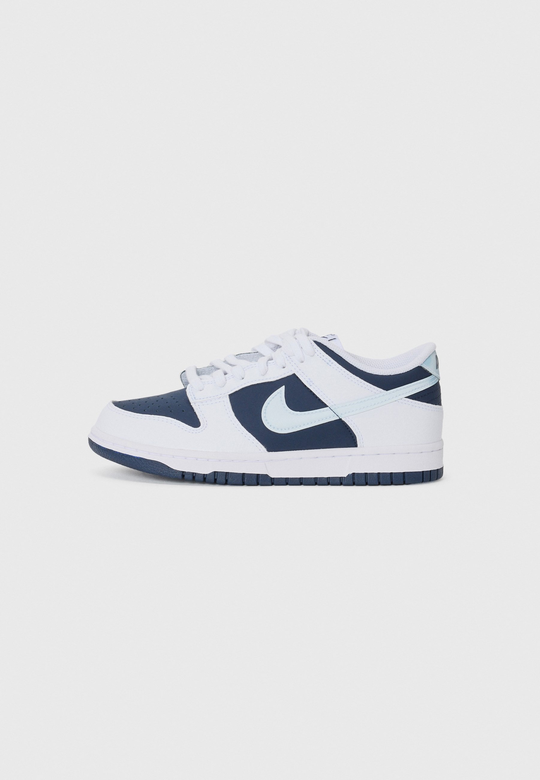 Nike Sportswear DUNK LOW UNISEX - Scarpe da ginnastica - bianco/blu chiaro/blu reale intenso