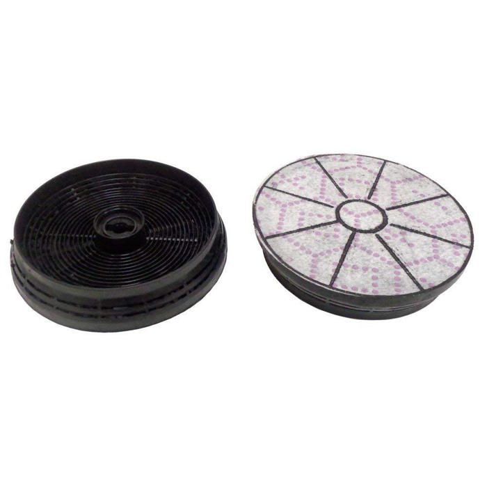 Paquete de 2 filtros de carbón ACM14 de 145 x 30 mm - Campana extractora - CANDY, ARISTON HOTPOINT, SOGELUX, AIRLUX, ROSIERES, BEKO, ELITAIR, GLEMGAS, AYA,