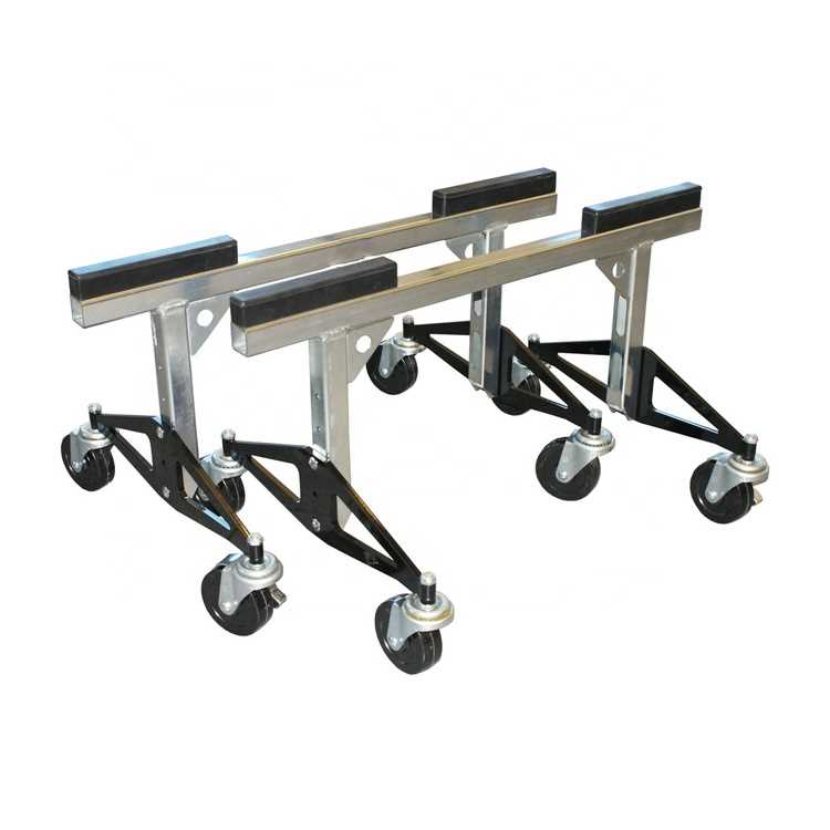 Soporte de chasis rodante ajustable con ruedas/carro para autos de alta resistencia, para autos de carreras Sprint y Midgets.