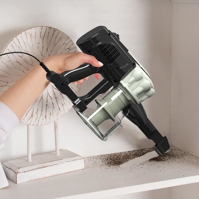 Corded Stick Vacuum Cleaner - LIVOO DOH142V - 600 W - 12 kPa - 82 dB - Cyclonic - 0.55 L - Green