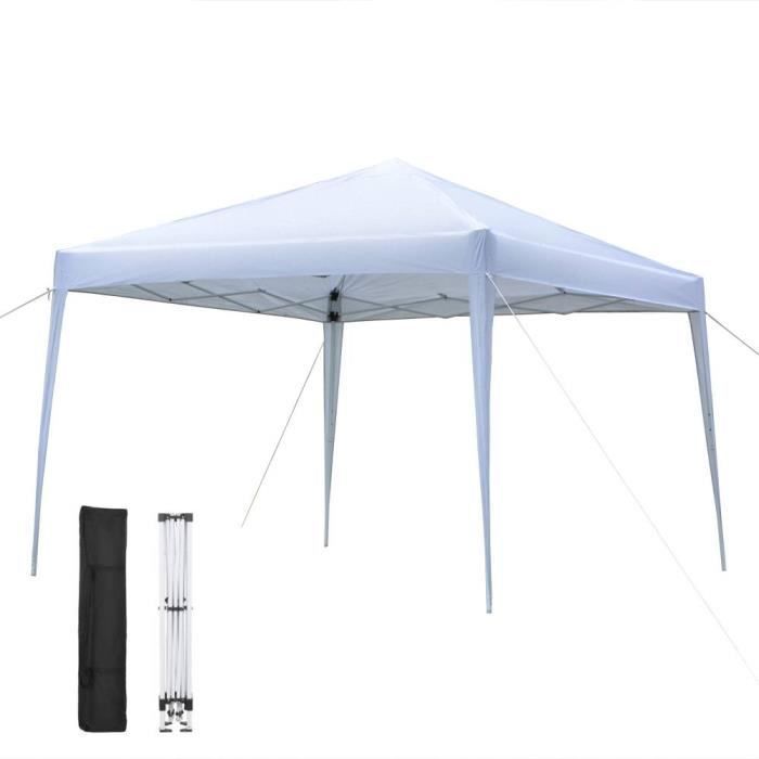 Tonnelle 3x3m Tonnelle Pliante POP-UP de Jardin - Tente Imperméable avec Sac