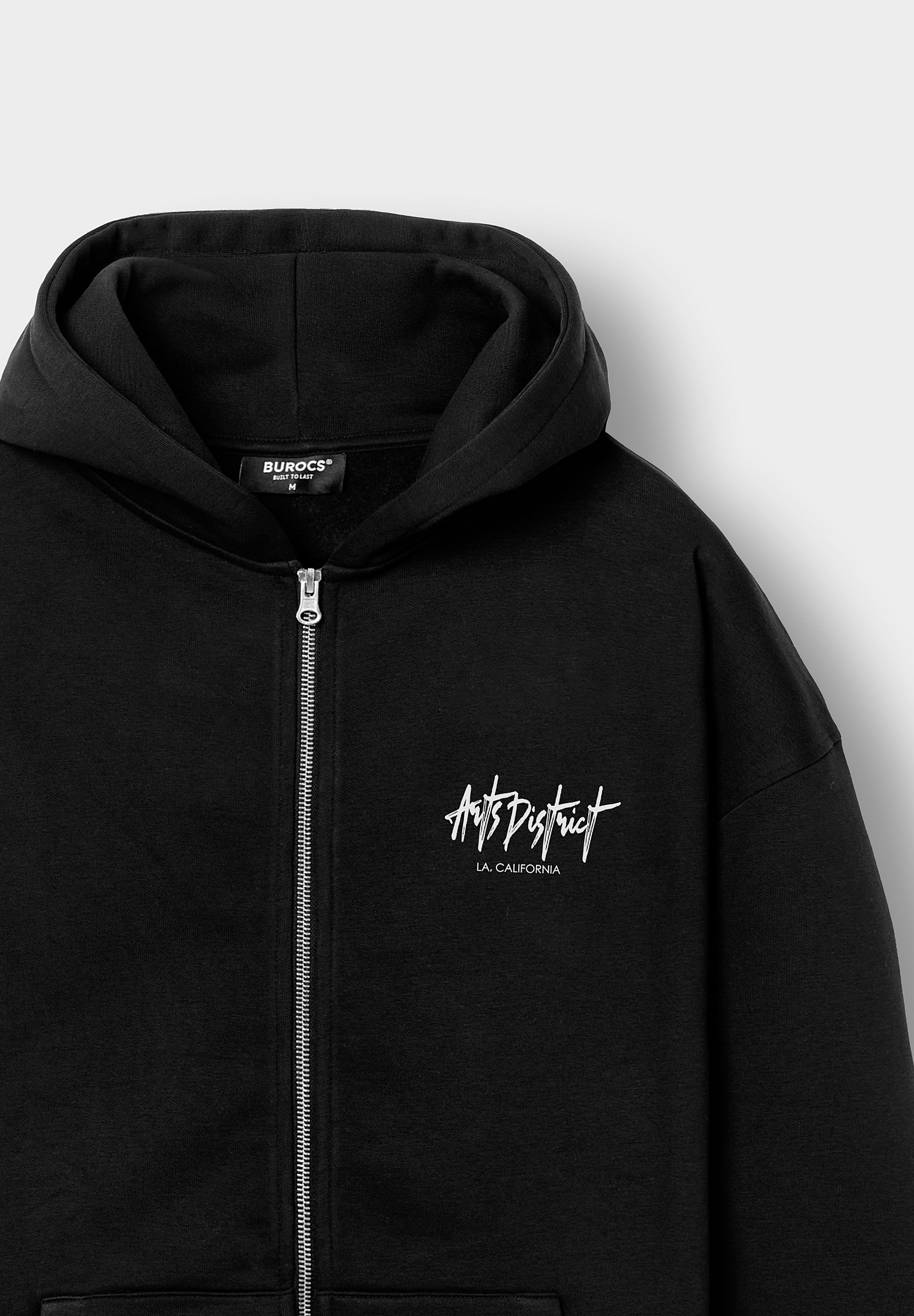 Burocs ART DISTRICT ZIP - Sweat-shirt zippé - noir