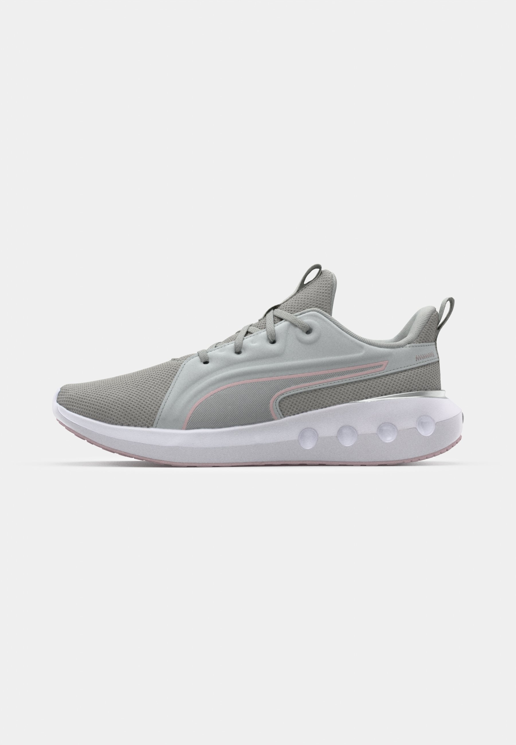 Puma SOFTRIDE CARSON UNISEX - Trainingsschoen - koel lichtgrijs/roze mauve/zilverkleurig
