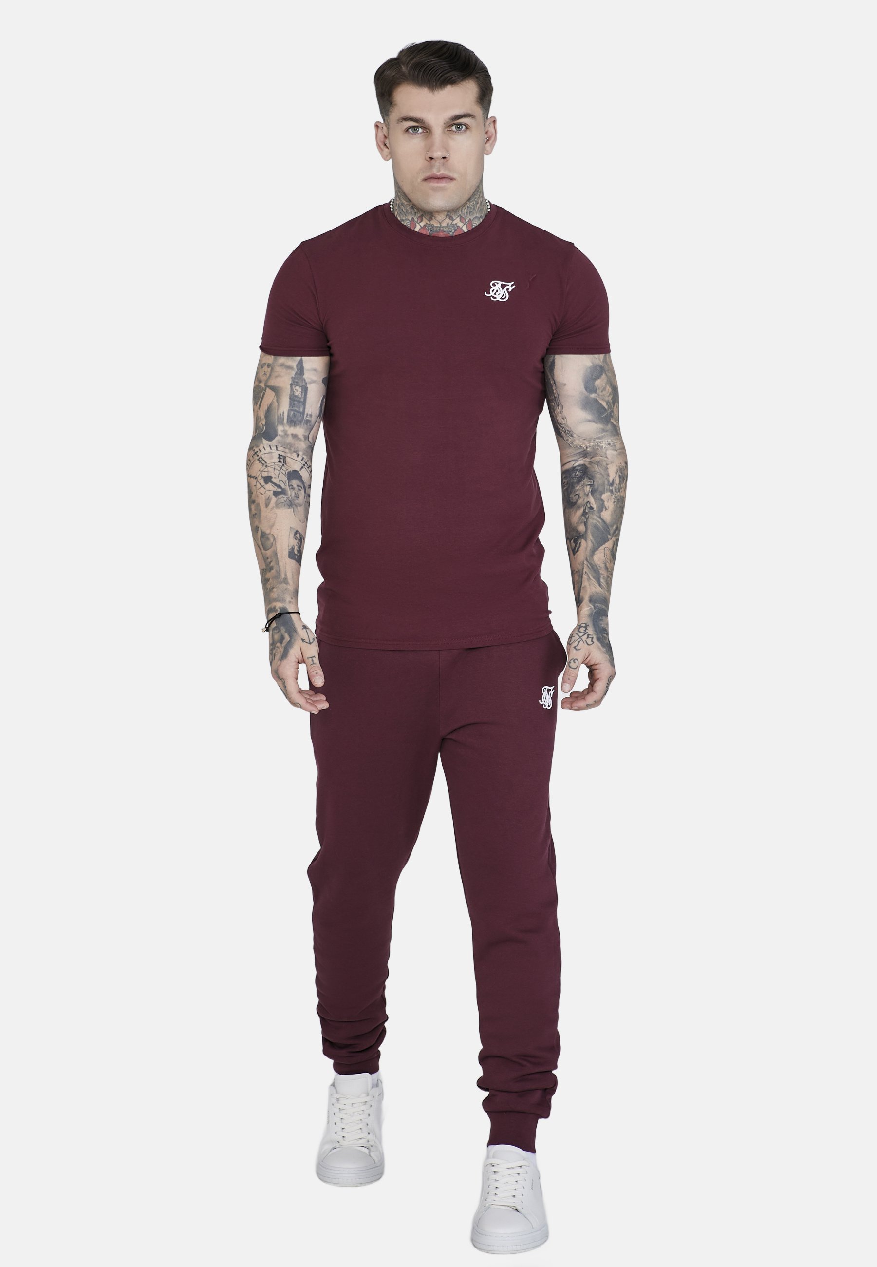 Bas de survêtement SIKSILK - bordeaux