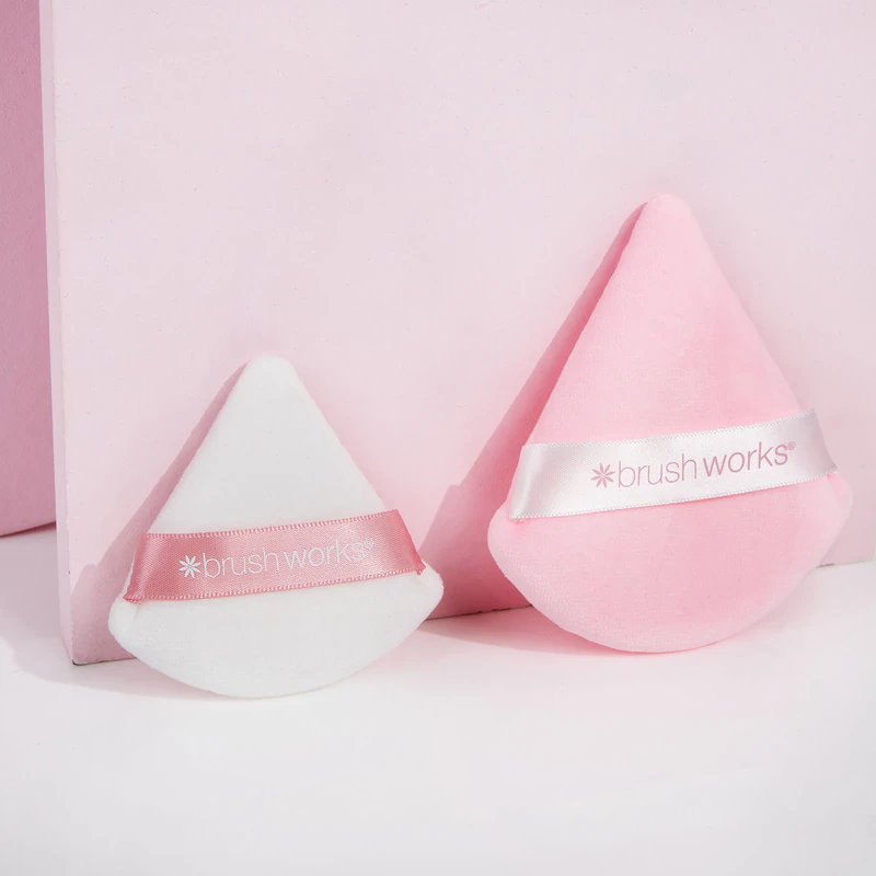 Duo de esponjas triangulares para pó da Brushworks