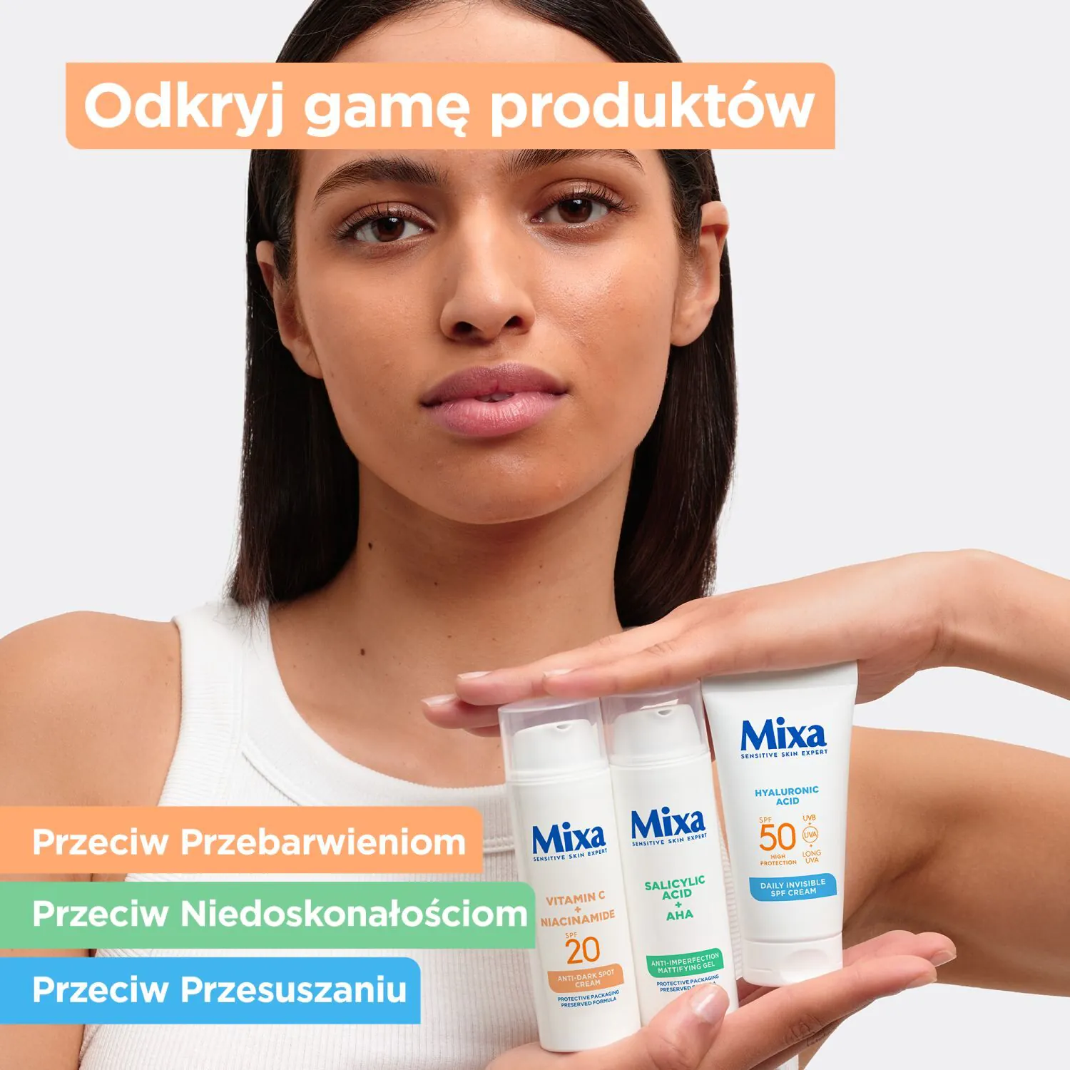 Mixa Krem do twarzy przeciw przebarwieniom Witamina C + Niacynamid