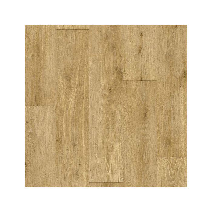 Suelo vinílico de alto brillo con efecto madera natural - rollo de 2 m x 3 m